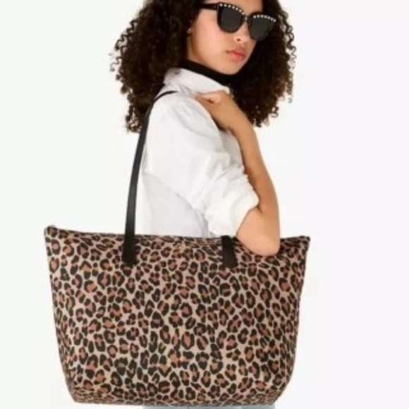 Kate Spade NWT KITT Leopard Print Tote Bag Set - XL - Picture 10 of 12